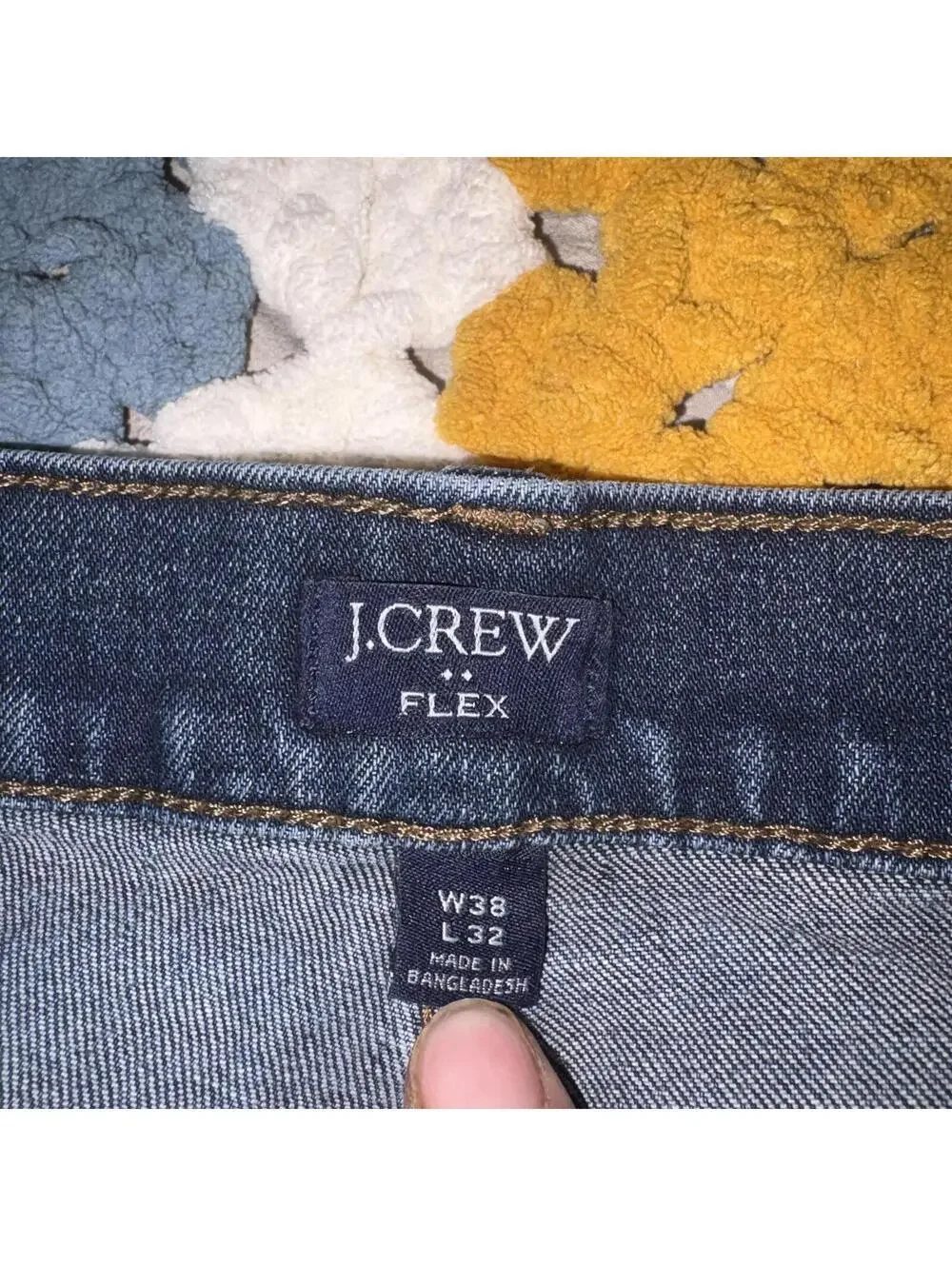 J.Crew Men’s 38 x 32 Flex Slim Dark Wash Jeans Men's W38 Work Or Casual Comfort